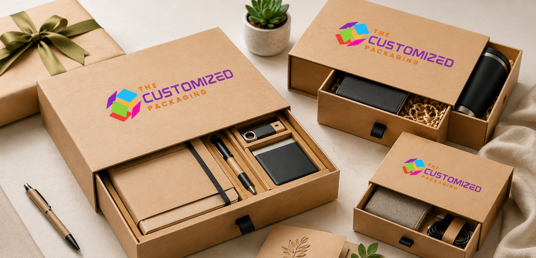Kraft Drawer Boxes for Jewelry and Watches